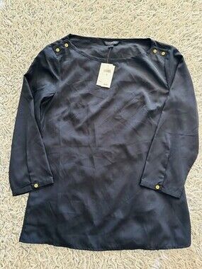 Banana Republic Women's Navy Blue Blouse Size Small